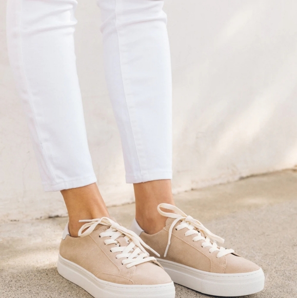 SOLUDOS Ibiza Platform Suede Sneaker NWOB Retail $190 - Picture 2 of 8